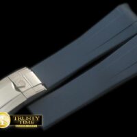 ROLACC021C - Dark Blue Rubber Strap 20/18 with Insignia Clasp