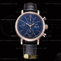 Portofino Chrono IW3910 RG/LE Blue/RG Stk TWF A7750